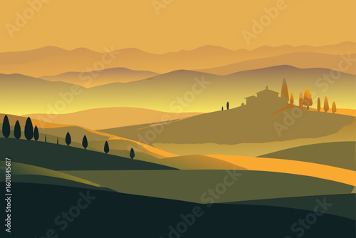 sunrise in the mountains
