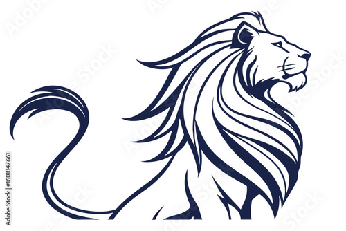 lion head vector