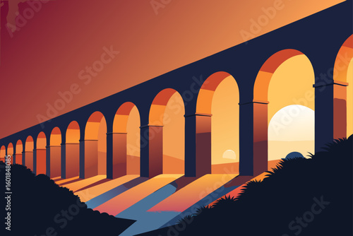 aqueduct of segovia castilla leon spain