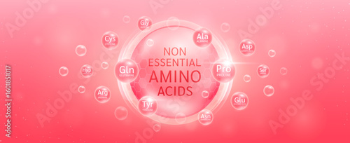 Obraz na płótnie Non essential amino acids for the body