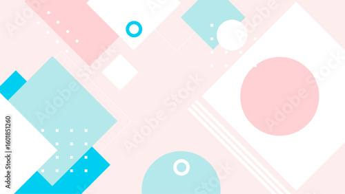 Pastel geometric shapes in abstract design suitable for backgrounds, websites, and digital art projects needing modern aesthetic appeal.