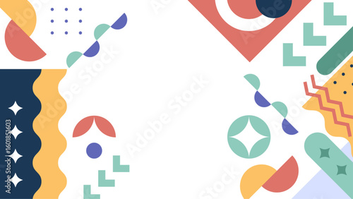 Abstract pastel geometric design perfect for modern branding, backgrounds, stationery, prints, and web design projects requiring minimalist aesthetic appeal.