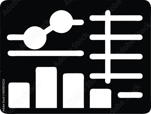 Data analysis and chart icon