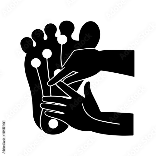 Black & White Icons: Reflexology Massage
A calming collection of black and white icons illustrating reflexology massage. These detailed visuals are perfect for projects related to wellness