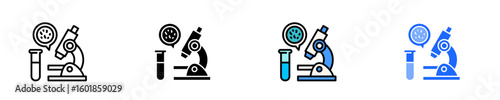 Pathology Laboratory  Icon Set Multiple Stlye Collection