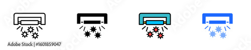 Uv Light Sterilization  Icon Set Multiple Stlye Collection