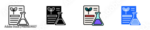 Environmental Testing  Icon Set Multiple Stlye Collection