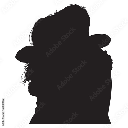 International Friendship Day 2025: The Comfort of a Friend's Embrace. A silhouette of two people hugging, symbolizing warmth, support, and the deep connection of friendship.


