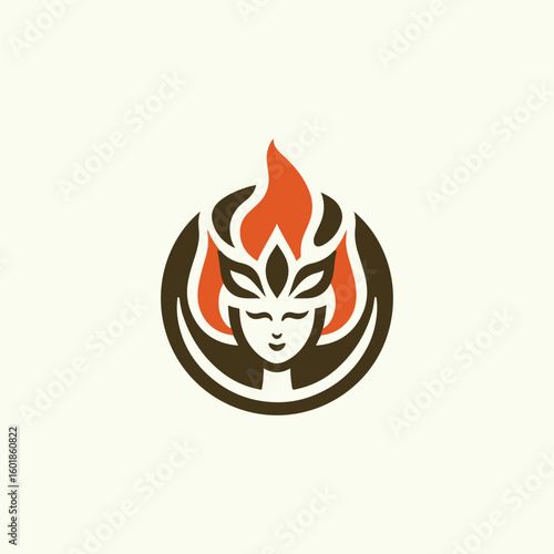 Fire goddess logo