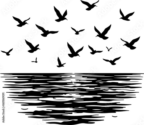 silhouettes of birds, bird, silhouette, vector, animal, flying, illustration, nature, birds, black, fly, wing, sea, icon, wings, fish, dove, wild, wildlife, pigeon, drawing, seagull, sky, animals, fre