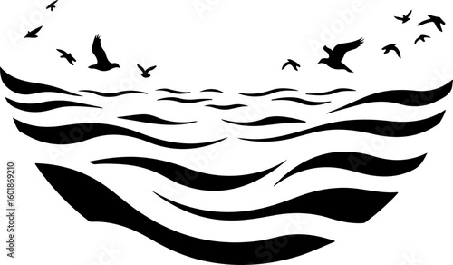 silhouettes of birds, bird, silhouette, vector, animal, flying, illustration, nature, birds, black, fly, wing, sea, icon, wings, fish, dove, wild, wildlife, pigeon, drawing, seagull, sky, animals, fre