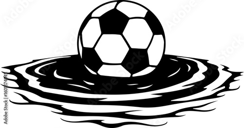 soccer ball on a black background, ball, soccer, football, sport, game, isolated, white, black, sports, play, object, goal, leisure, soccer ball, equipment, illustration, sphere, round, team, activity