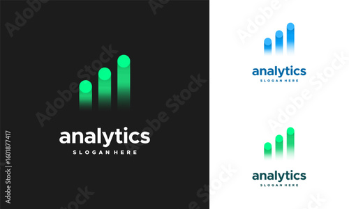 Simple Analytic Logo designs template, Business Insight logo