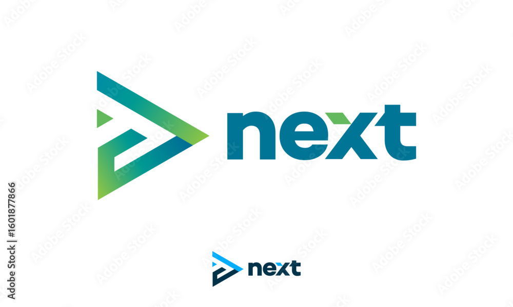 Obraz premium Modern Next Logo designs concept vector, Arrow logo designs concept