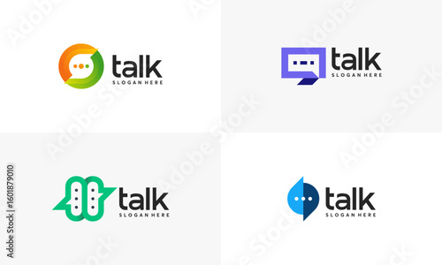 Free Download Modern Talk Logo designs, Chat Message logo symbol concept,  Modern Consulting agency logo template designs - GFXLoad