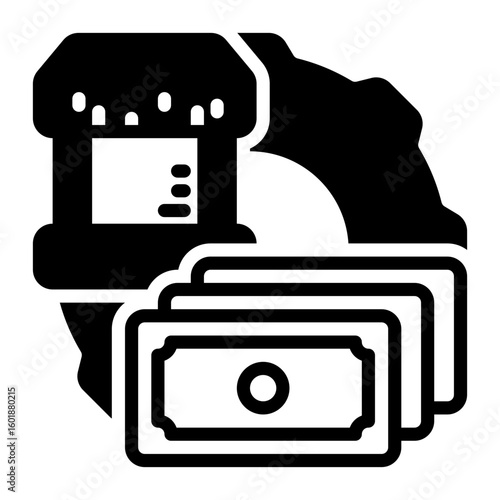 payment icon, glyph icon style