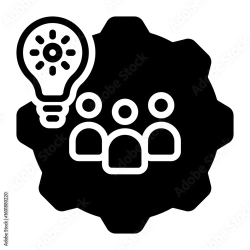 team icon, glyph icon style
