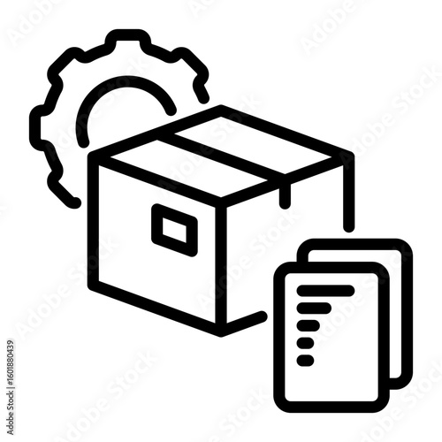 description icon, line icon style