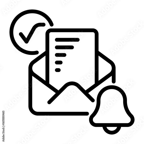 Email icon, line icon style