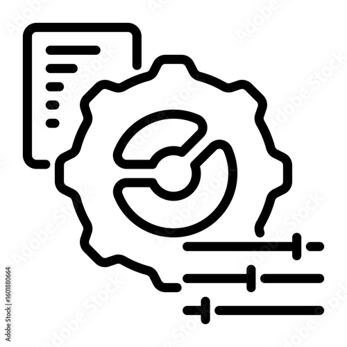 setting icon, line icon style