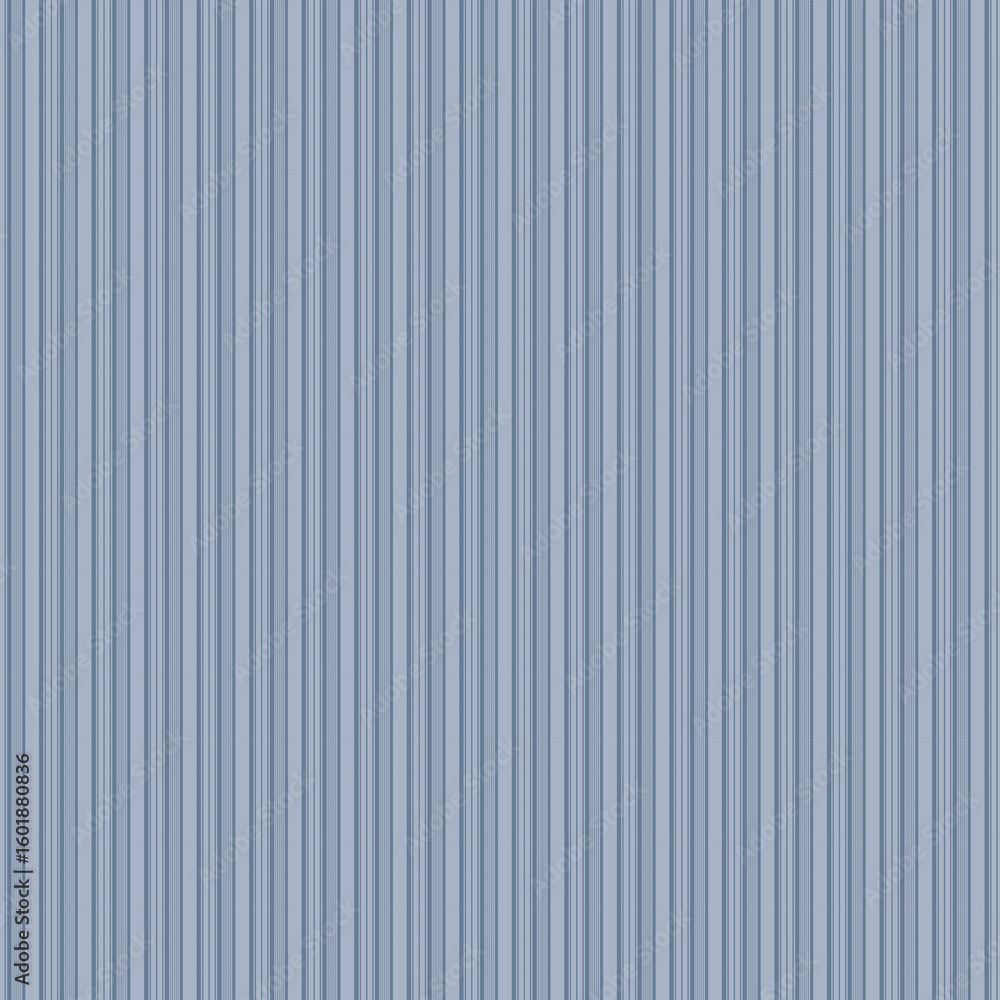Fototapeta premium Seamless Vertical Stripe Pattern in Dusty Blue and Slate Gray