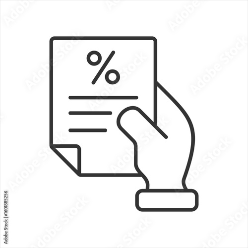 Tax Outline Icon