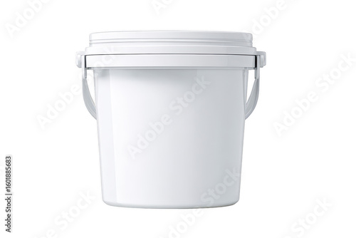 Wallpaper Mural White plastic bucket with lid and handles (14) Torontodigital.ca