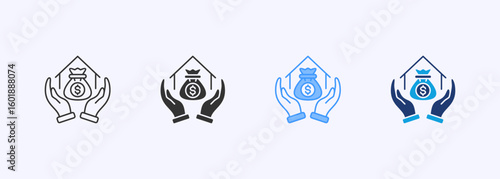 Asset Icon Set Multiple Style Collection