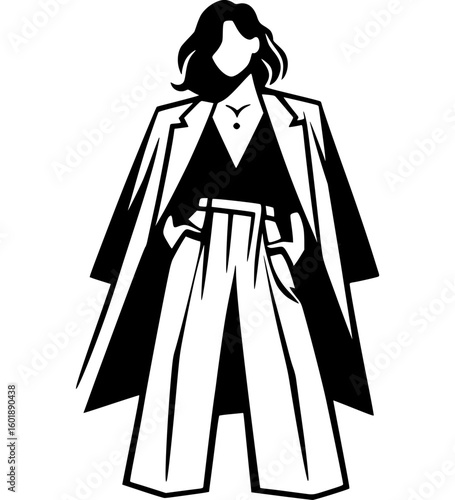 Power Woman Silhouette - 3