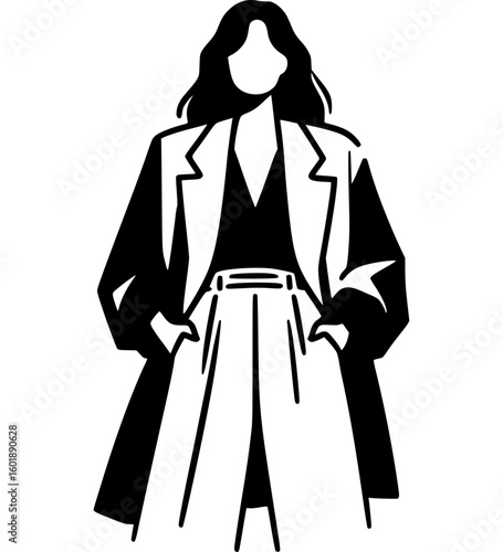 Power Woman Silhouette - 8