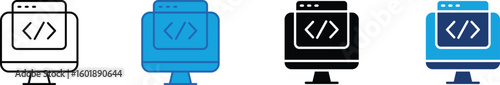 Web Development  multi - style icon