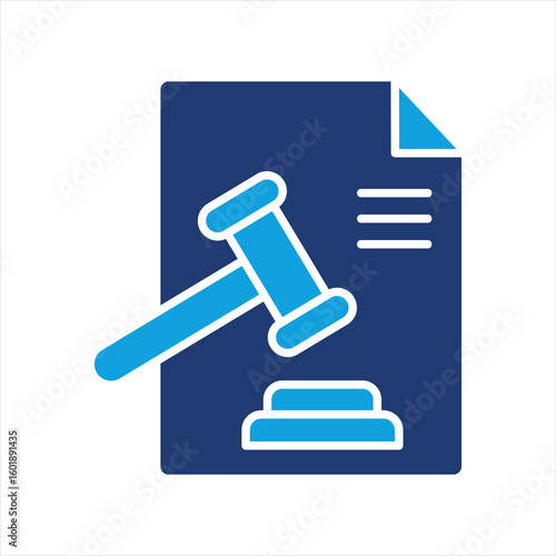 Legal Flat Blue Icon