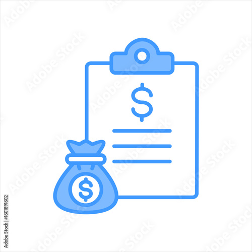 Accounting Blue Icon