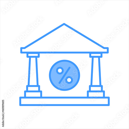 Tax Office Blue Icon