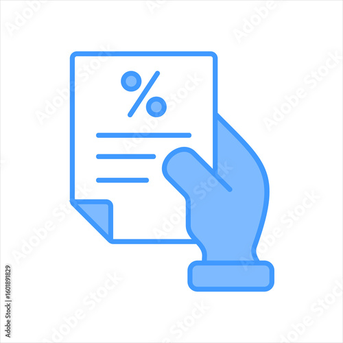 Tax Blue Icon