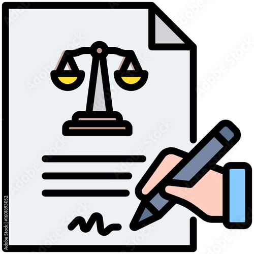 Contract Law Icon