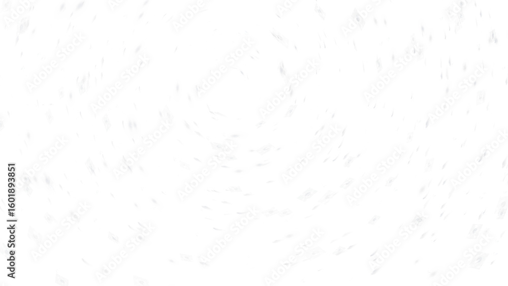 Naklejka premium 3D Render a man riding a snowboard down a snow covered slope