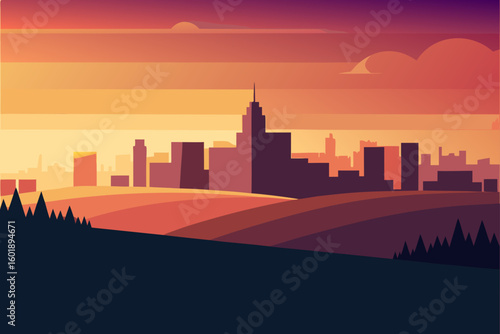 city skyline silhouette