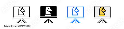 Strategy Icon Set Multiple Style Collection