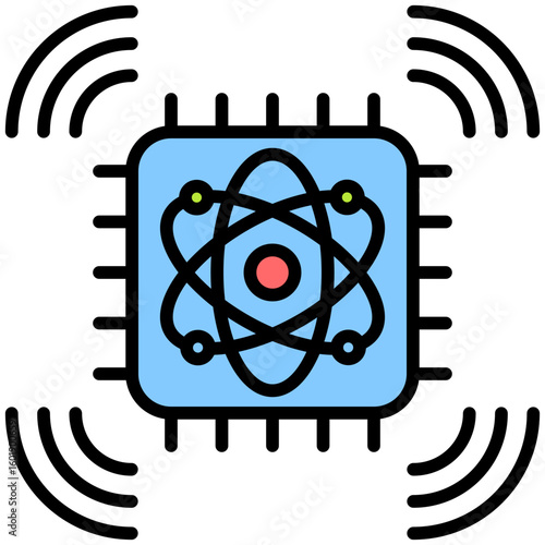 Quantum Sensor Array Icon