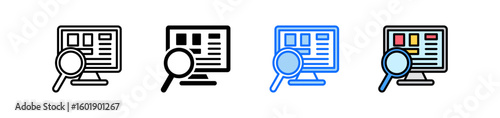Seo Icon Set Multiple Style Collection