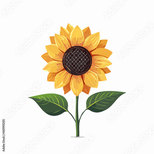 ひまわりアイコンベクター
