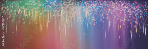 Abstract vibrant rainbow hues with dotted accents and soft gradation for visual appeal