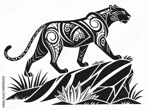 Wallpaper Mural black and white tiger Torontodigital.ca