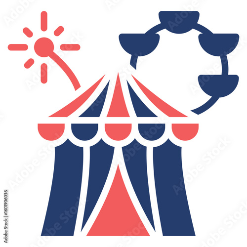 Night Fair solid color icon