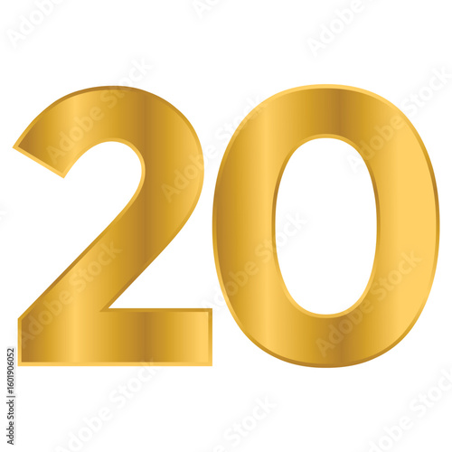 20th Anniversary logo design vector template illustration