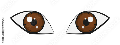 brown eyes human eyes illustration clipart