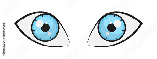 human blue eyes retina iris beautiful eye illustration clipart