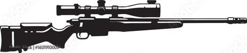 Assault rifle silhouette vector design without suppressor detailed illustration, assault rifle, rifle, weapon, military, silhouette, vector, gun, firearm, army, detailed, design, war, machine, danger