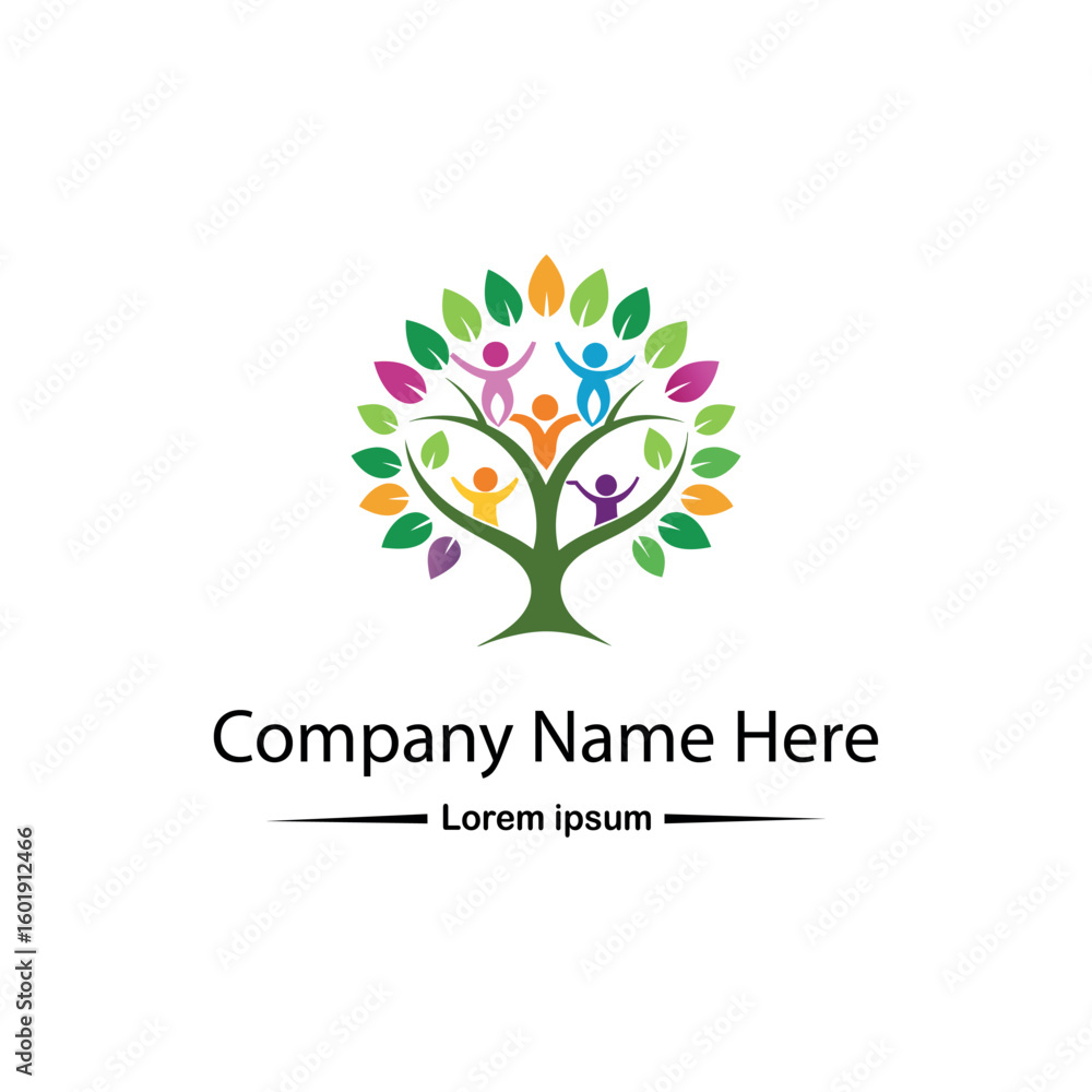 Obraz premium Family tree logo